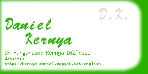 daniel kernya business card